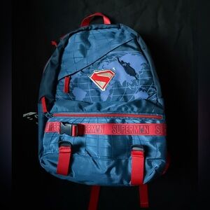 DC Comics Bioworld Superman Globe 18” Backpack-NWT